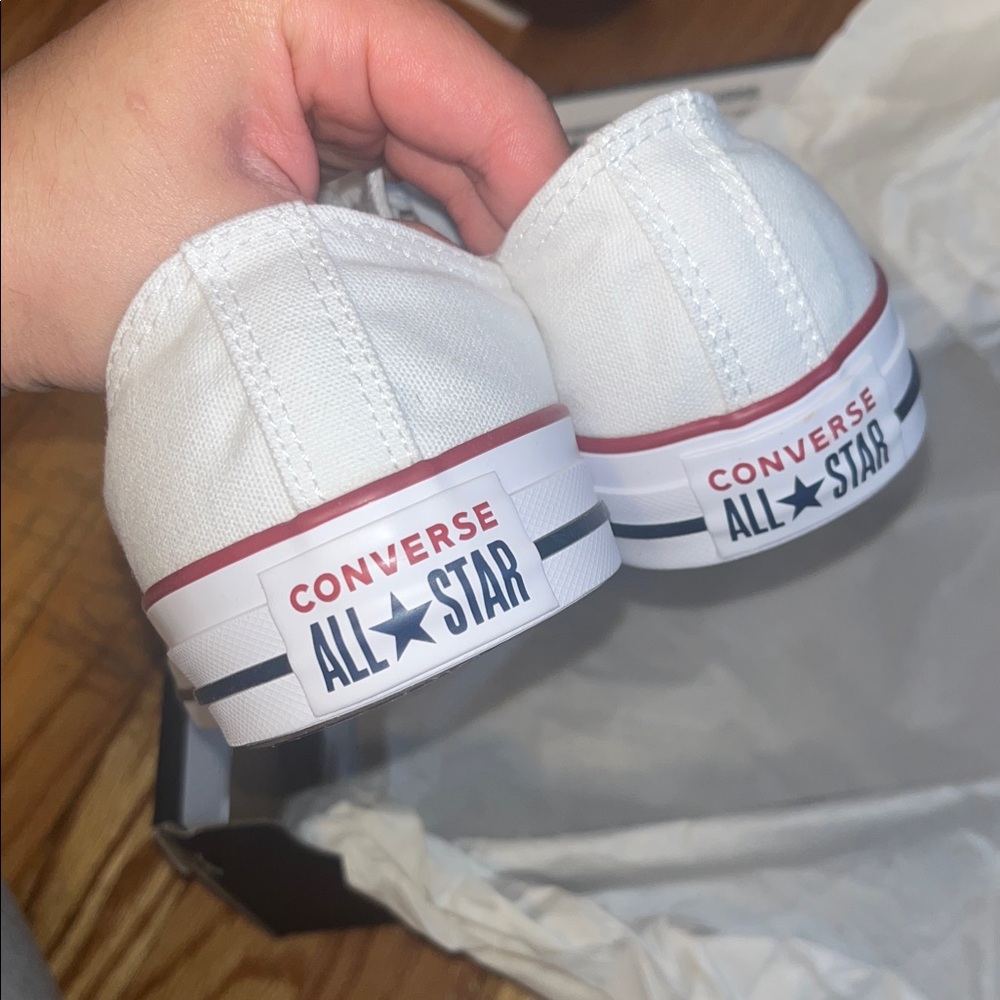 NIB Converse Chuck Taylor All Star Ox canvas sneakers in white - Picture 8 of 9